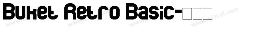 Buket Retro Basic字体转换